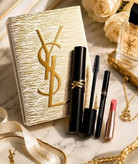 پک جذاب ysl ایوسن لورن( ریمل فولسایز،مداد چشم مشکی مینی وبالم لب کندی گلو مینی)