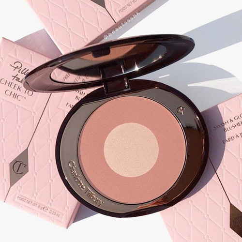 رژگونه شارلوت تیلبری (cheek to chic blush) رنگ پیلوتالک فولسایز خرید امریکا